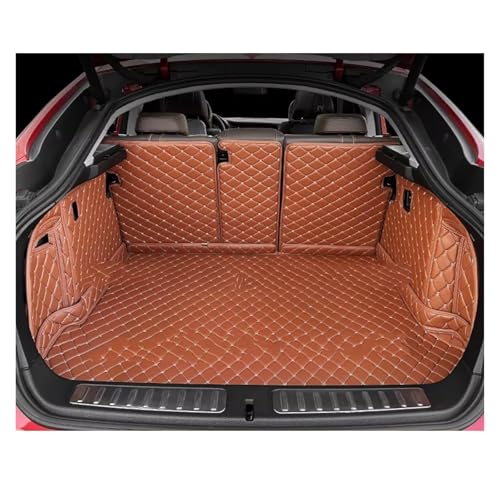 Tapis de coffre Jaecoo J7 PHEV sur mesure en finition marron luxe