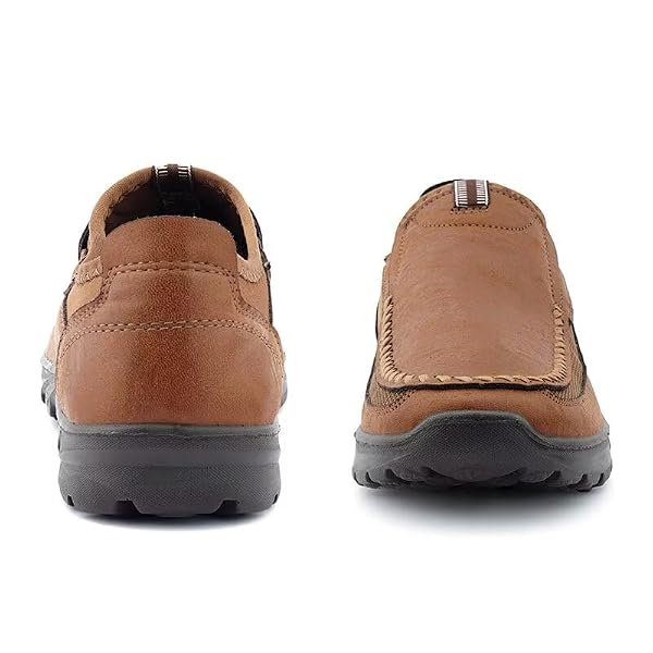 Cheval Men Casual Slip On Loafers, Mens Comfortable Moccasin Shoes for Walking and Driving, Soft Daily Sneaker, Mocasines para Hombre Light Brown by Cheval - Used condition - Image 3