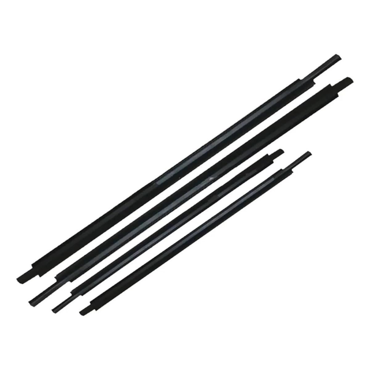 Sealing Strip 4PCS Outer Windows Rubber Weatherstrip Waterproof Pressure Sealing Belt Moulding Trim for Ford for Mondeo 2001-2007