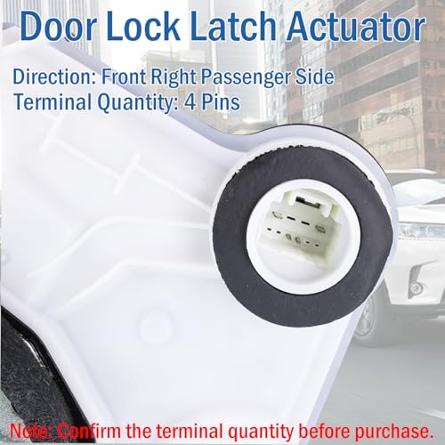 Image of Front Right Passenger Side Door Lock Latch Actuator Motor Fits for Toyota Corolla Highlander Camry Rav4 Lexus IS350 RX350, Replaces 69030-02380, 69030-53120