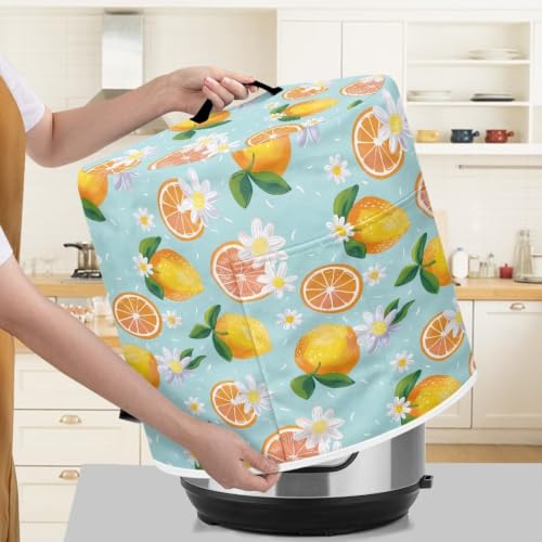 Image of Daisy Lemon Round Pressure Cooker Cover Popular