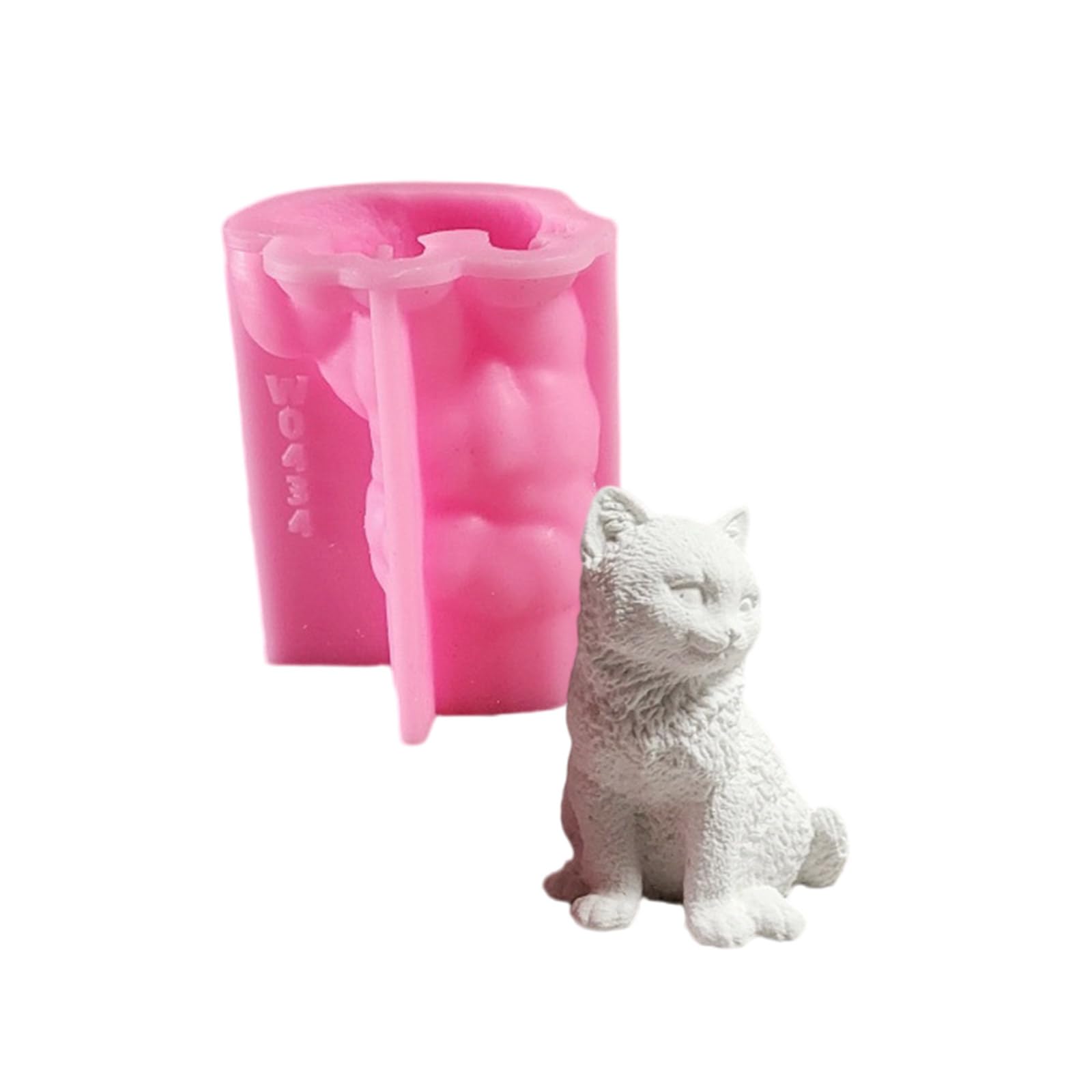 NEWFT Flexible Cats Ornament Silicone Individualized Decorations Animla Shaped Resin Mold for Artistic Projects