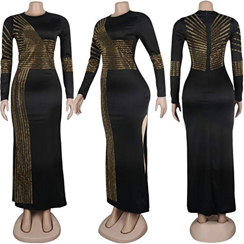 Image of PORRCEY Sexy Elegant Rhinestone Party Club Night Formal Dress for Women