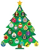 Needzo Jesse Tree Advent Calendar for Kids, Christmas Craft Kits, Catholic Religious Sticker Activity, Traditional Christian Countdown to Christmas 2024 Set, 8 x 10 Inches