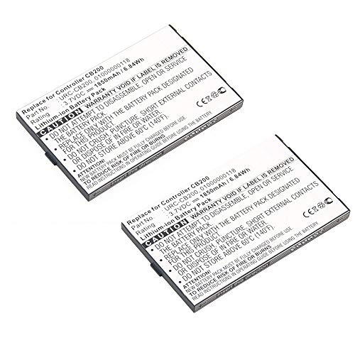 subtel 2X Batterie pour Télécommande Compatible avec Sonos Controller CR200, Controller CB200, CB200WR1, MH28768 - (1850mAh, 3.7V)