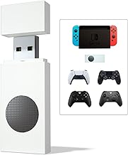 Switch Controller Adapter for Xbox Controller and PS5 Controller and PS4 Controller Play on Nintendo Switch, Wireless Switch USB Adapter Compatible Xbox One S / Series / Elite2 and PS4 PS5 Controller