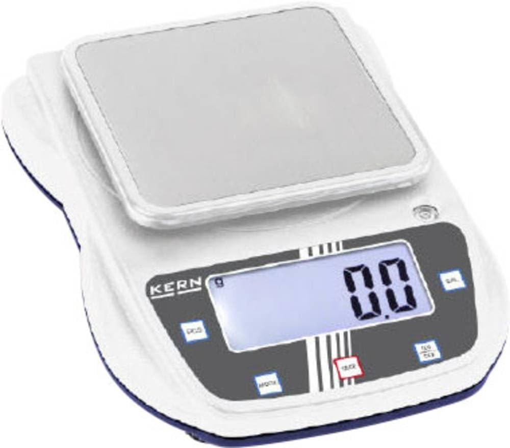 KERN EHA 3000-1 - Precision Balance, Stainless Steel Weighing Plate, 3000 g, 0.1 g, LCD Display