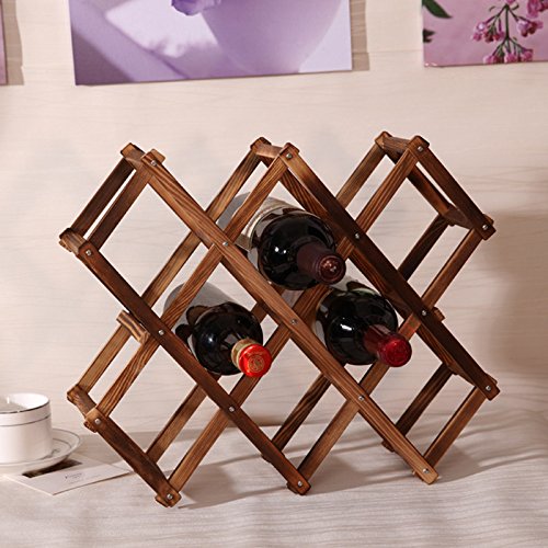 Amazon｜Lorny （TM）折りたたみ木製ワインラックアルコールネールケア