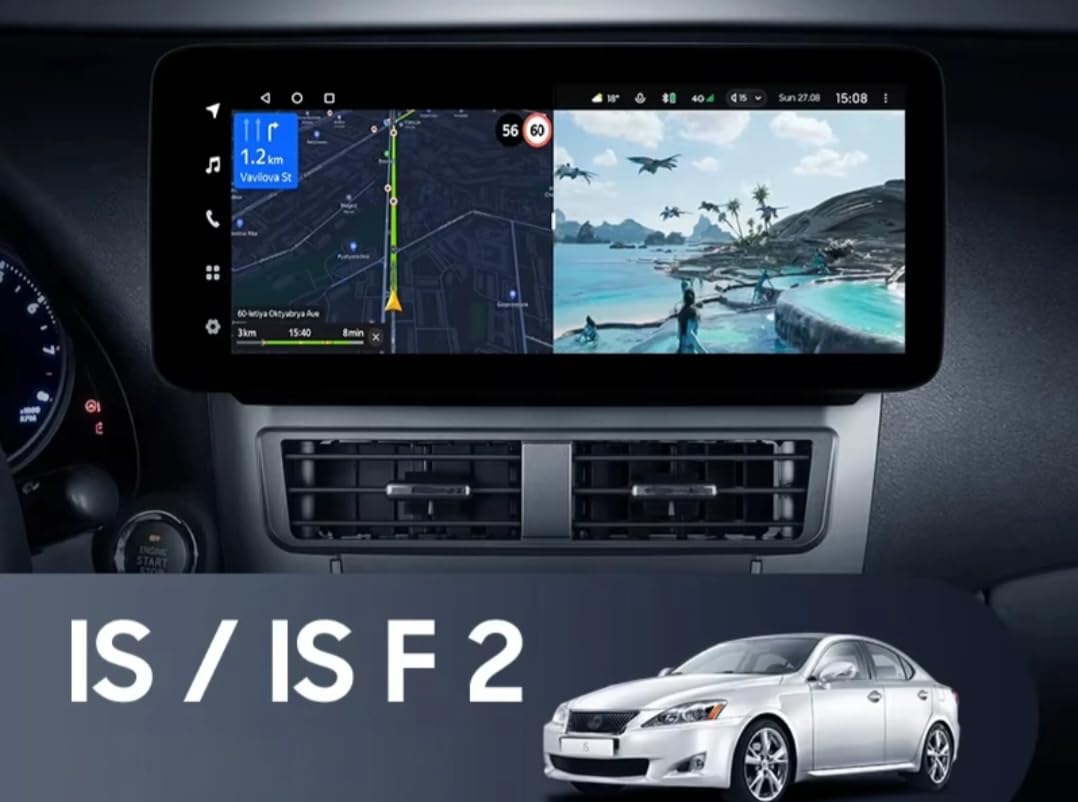 12.3-inch Android Car Stereo for Lexus IS250/IS350/IS F, Wireless