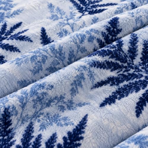 Image of ABRAZO Printed Mink Blanket, Super Soft Summer & Winter Blanket for Single & Double Bed, Warm Cozy Soft Bedding, Comforter /Dohar /Quilt (Denim Blue, Single Bed, 2000 Gram)