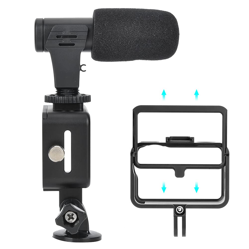 Aparat sportowy Akcesoria do selfie Mikrofon Adapter audio USB-C 3,5 mm Rama ochronna Statyw do