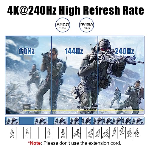 Ciwoda Displayport 2.1 Cable 3Ft, Nylon Braided 16K Dp 2.0 Cable Support 80Gbps, 16K@60Hz, 10K@60Hz, 8K@60Hz, 4K@165Hz, Dynamic Hdr For Gaming Monitor, Tv #TOP2