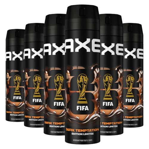 AXE - Déodorant Homme Spray - Dark Temptation - 48h non-stop frais - Parfum chocolat - lot 6x200ml