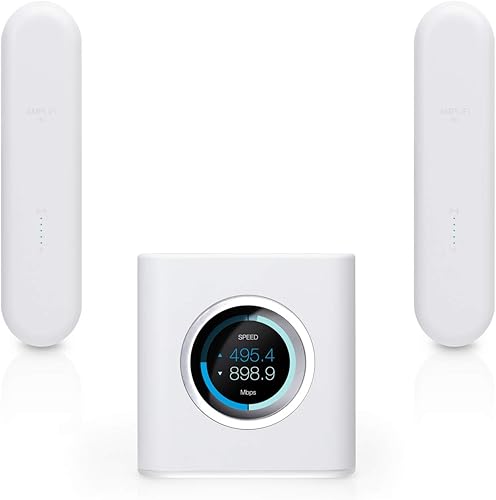 Miniatura 2 de AmpliFi Sistema WiFi HD de Ubiquiti Labs, cobertura de Internet inalámbrica para todo el hogar, enrutador WiFi HD, 2 puntos de malla, 4 Gigabit