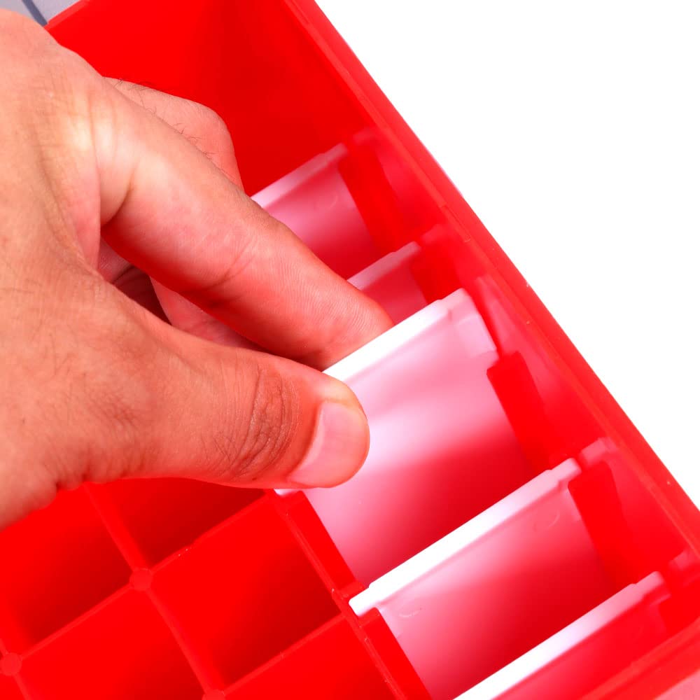 Cajas de pesca Caja de aparejos de pesca, Caja de cebo con divisor de desmontable, Caja de almacenamiento de gancho, Accesorios de pesca de carpa, Caja de pesca ( Color : 001 , tamaño : 27x16x12.5cm )