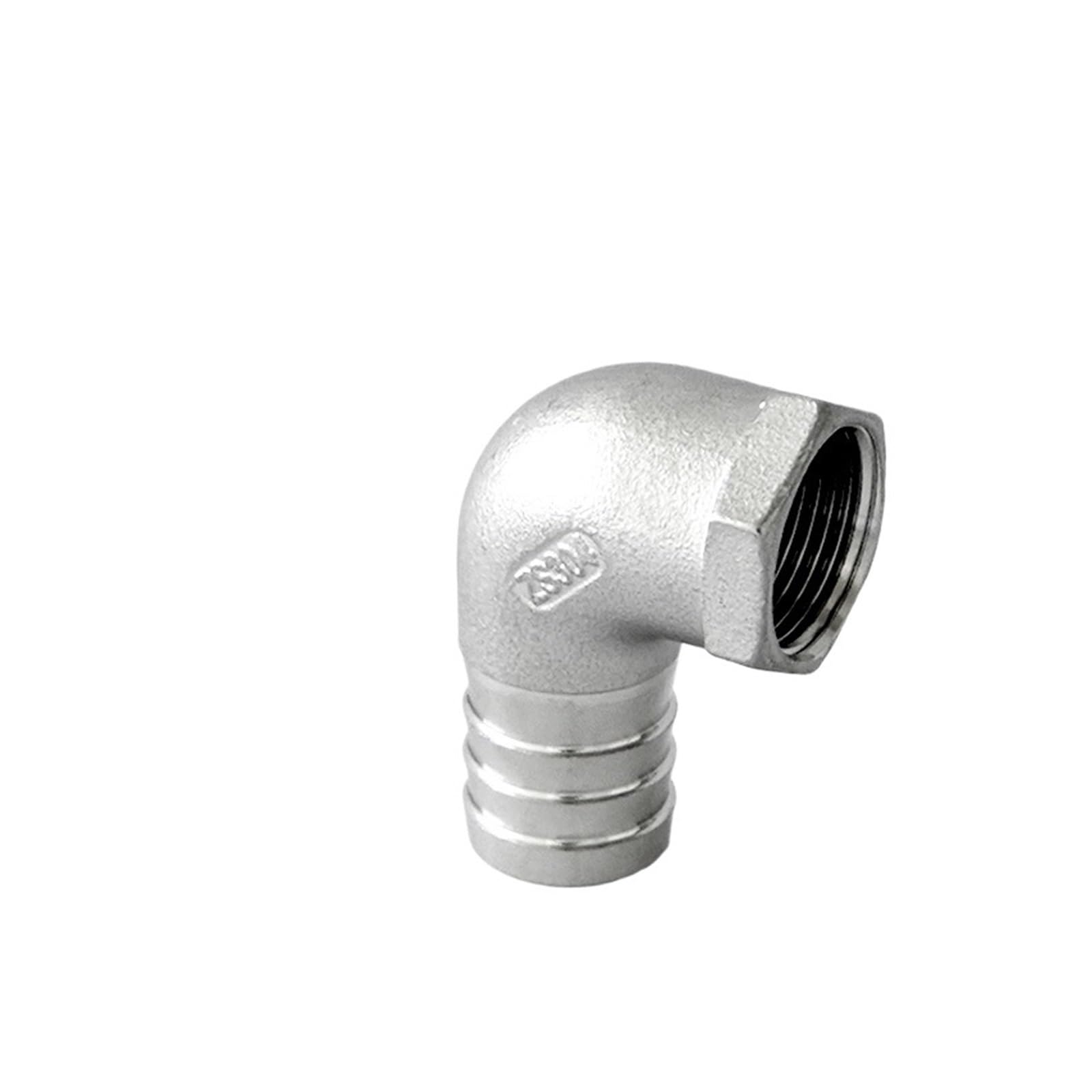 6 8 10 12 13 14 15-50mm Schlauchtülle X1/8" 1/4" 3/8" 1/2" 3/4" 1" 2" BSP Innengewinde 304 Edelstahl Rohrverschraubung(38mm,1-1/2")