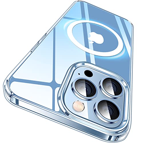 CASEKOO Designed for iPhone 13 Pro Phone Case [Non-Yellowing] Compatible with MagSafe Drop Protection Ultra Slim Thin Cover, Shockproof 13 Pro Case 6.1 Inch for Women Men, Clear - Image 1