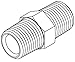 Tompkins Industries 3520-20-20 BSPT Hex Nipple, 1 1/4-11 x 1 1/4-11, Steel
