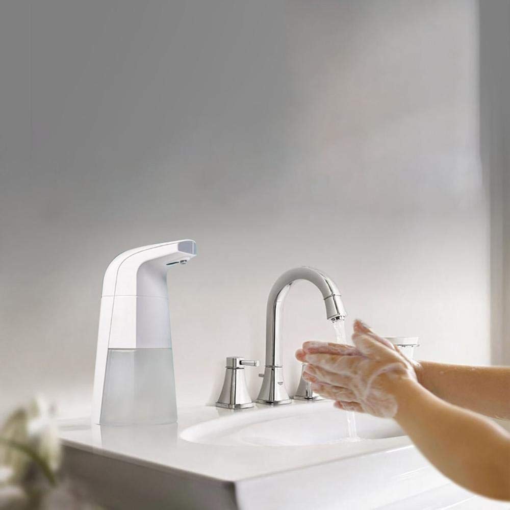 Dispenser Automatico di Sapone in Schiuma per Sensori 250ml Dispenser di Sapone in Schiuma A Induzione Intelligente Senza Contatto Bianca