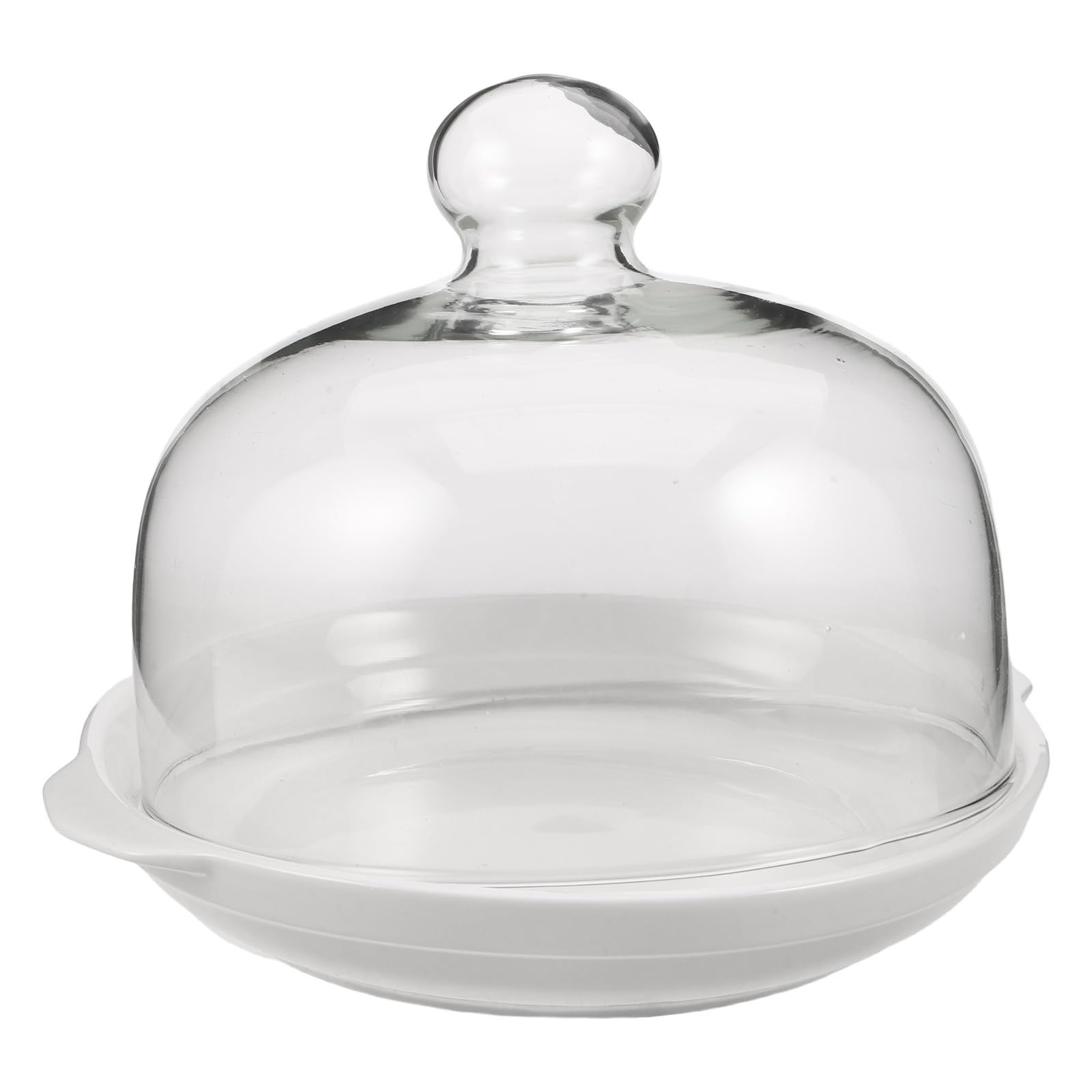 Tapadera para Microondas de Vidrio Transparente para Platos de Cerámica con Protección contra Salpicaduras y Aislamiento Térmico Adecuado para Uso en Cocina Familiar
