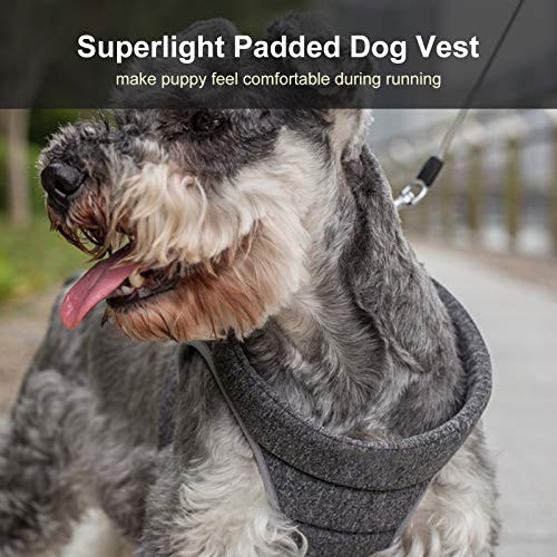 DECDEAL Colete acolchoado para cão No-Pull Super Light Ventilative Back Trela Ajustável No-Choke Tug