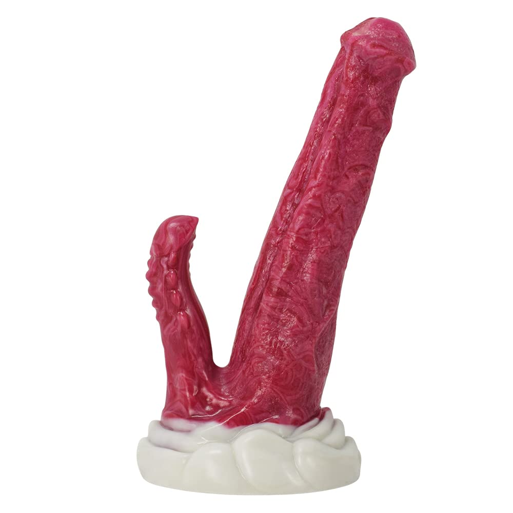 BeHorny Dildo Sex Toy, Liquid Silicone Alien/Fido Dildo with Suction Cup