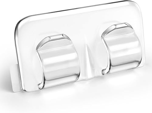 Ganchos para clips de luces de cadena Haning 38 piezas de montaje debajo del mostrador - Soportes de cuerda resistentes al aire libre con tiras