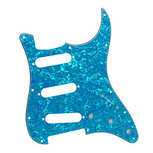 FLEOR Lot de pickguard SSS pour guitare Stratocaster, boutons de contrôle 2T1V, pointe de sélecteur de niveau pour… - Les Beatles, Paul McCartney, John Lennon, RIngo Starr, George Harrison FLEOR Lot de pickguard SSS pour guitare Stratocaster, boutons de contrôle 2T1V, pointe de sélecteur de niveau pour… – Image 4