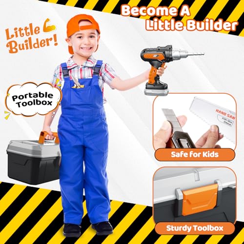 46 PCS Kids Tool Set with Drill