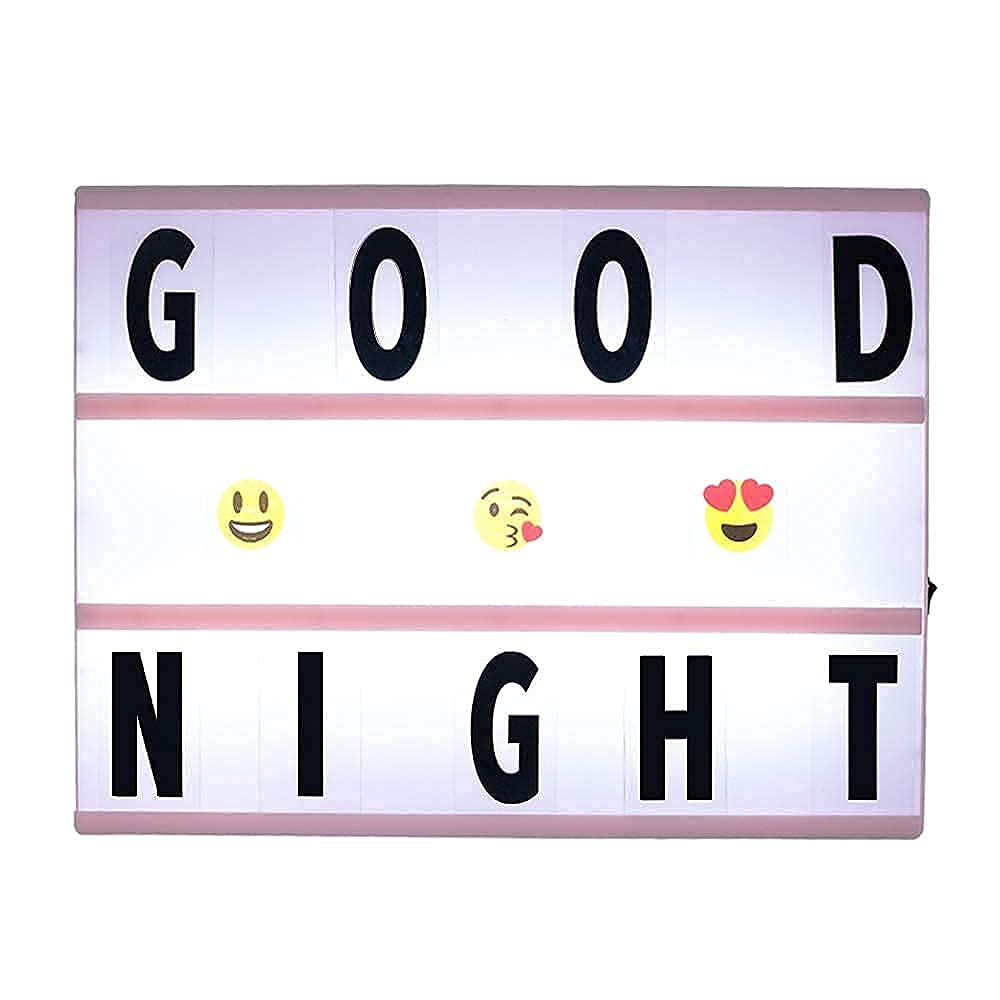 Buy A4 Cinema Light Box with 215 Colored Letters & Numbers & Emojis,DIY