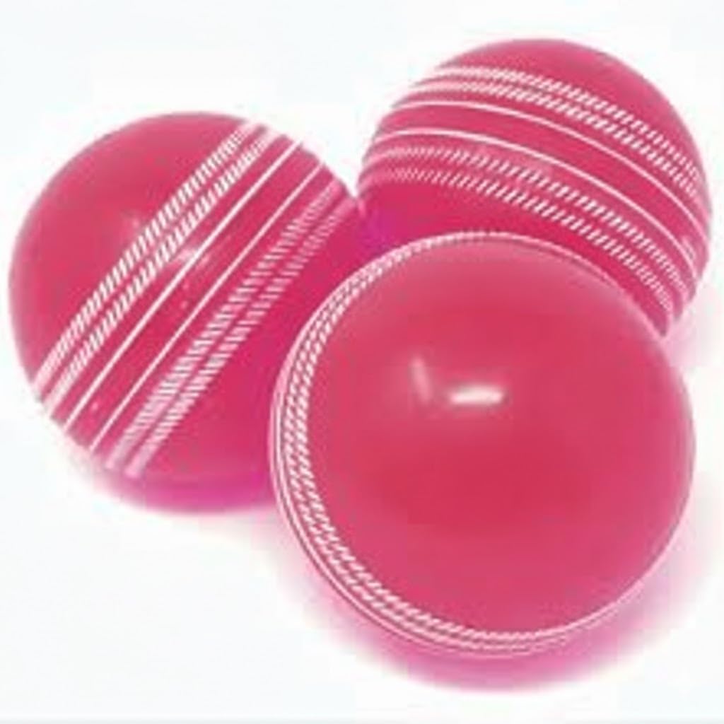 BodyFit Synthetic Rubber Premium T-20 Practice Cricket Ball/Wind Balls, Swing Ball for - Indoor & Outdoor Street & Beach Pack of 3 Floro-Pnk.-picture-37