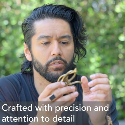 Image of BePuzzled | Square Hanayama Metal Brainteaser Puzzle Mensa Rated Level 6, for Ages 12 and Up