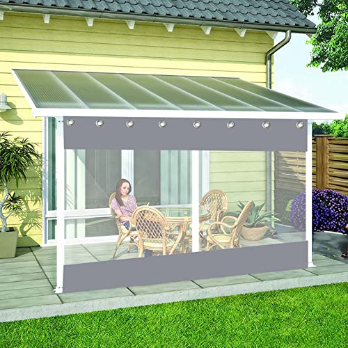 Panneaux latéraux en bâche transparente de protection de pluie imperméable extérieure