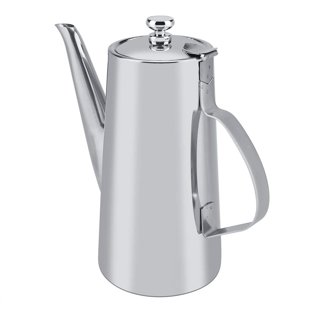 Theiere Marocaine Style moderne, Théière En Acier Inoxydable 2L, Elégante Cafetière Théière Bouilloire En Acier Inoxydable Pour Restaurants, Salles De Conférence, Salon(2L)