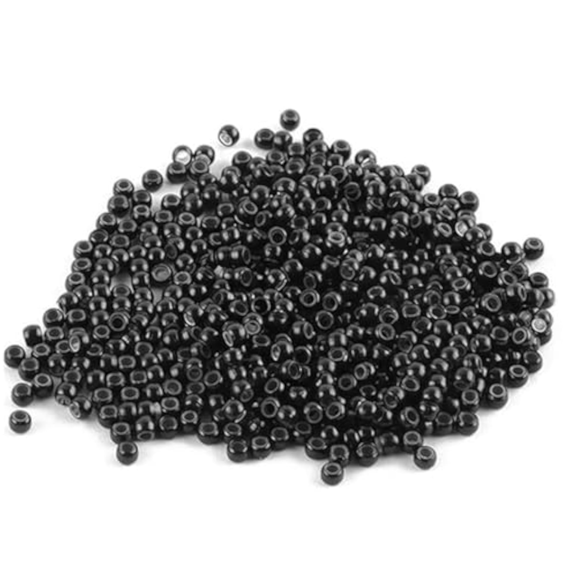 Black Nano Rings for Hair Extension, Aluminum with Silicone