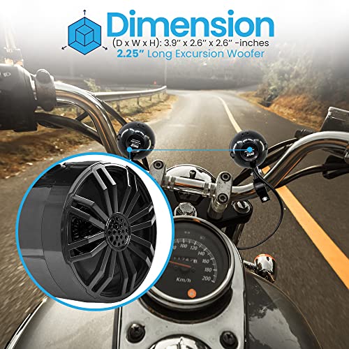 Pyle PLMR22BK Usa 2.25 Inch Waterproof Off-Road Speakers thumb #2