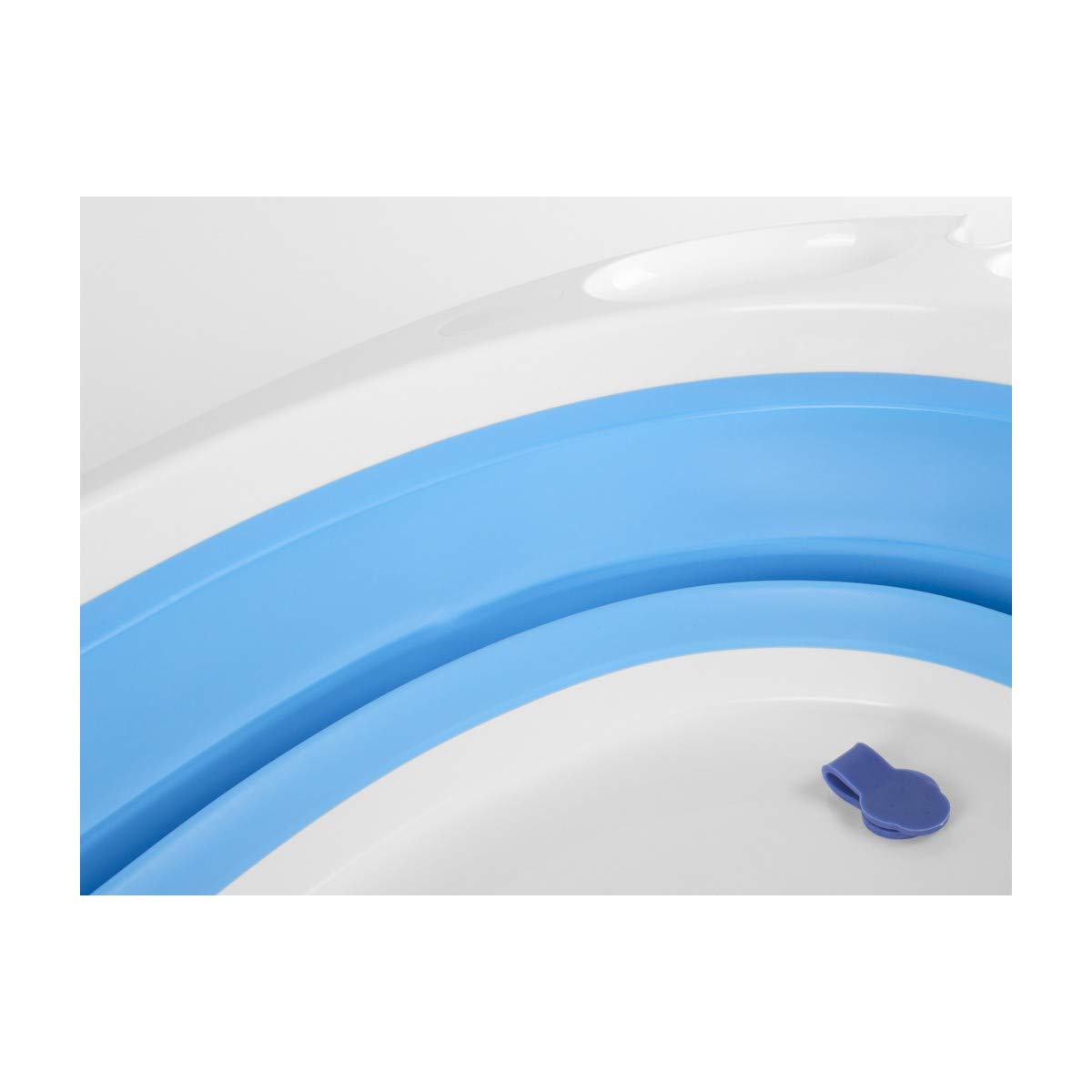 Vasca da bagno per bambini, pieghevole, colore: blu