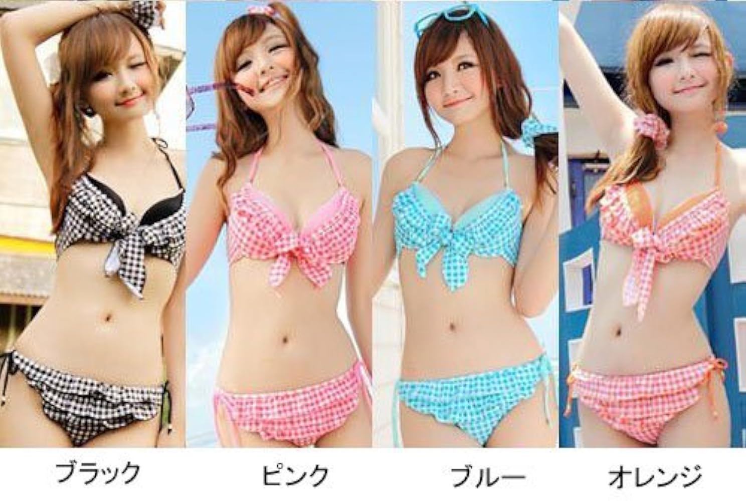 Amazon.co.jp: [アプラージュ] 水着 レディース ギンガム