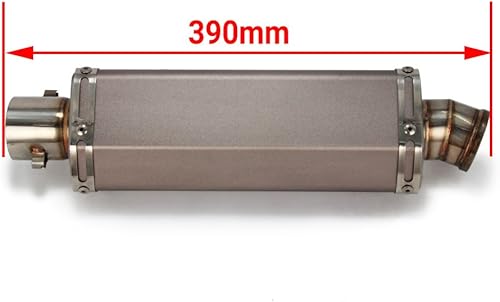 Miniatura 2 de Silenciador de escape hexagonal de entrada universal de 1.5-2 pulgadas, tubo deslizante para scooter, motocicleta, ATV Dirt Street Bike