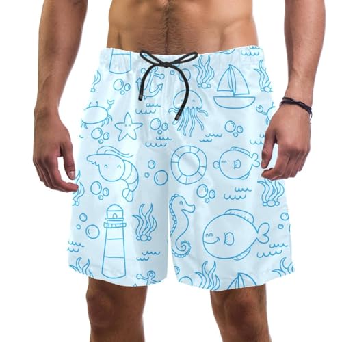 Swim shorts animaux marins pour vos vacances et farniente à la plage