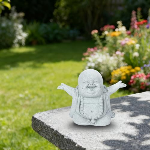Estatua de Buda Risueño de Piedra Arenisca para Decoración miniatura 6