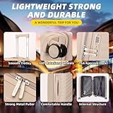 Cabin Suitcase Ryanair Cabin Bag EasJet Carry on Approved Hand Luggage 4 Wheels Lightweight Cabin Case Small Bag Cabin Luggage Fits 55x35x20 & 56x45x25 & 55x40x20 Fit Upto 10kg - Image 3