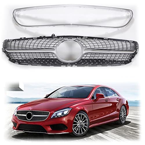 Grille de calandre de prestige aspect diamant argent pour Benz CLS W218