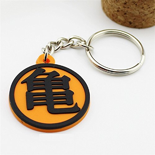WoloShop Llavero Goma Ermitaño Tortuga Kame Sennin Logo Dragon Ball