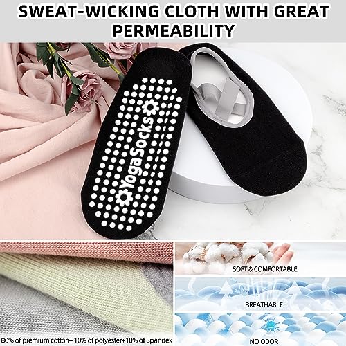 Image of Yoga Socks-Non Slip Grip for Women,One Size Fitness Sport Sock Dance of Socks