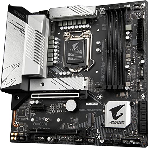 Gigabyte B560M AORUS PRO AX 1.0 carte mère micro ATX Socket LGA1200 B560 Chipset USB 3.2 Gen 1 USB C Gen1 USB C Gen 2x2 USB 3.2 Gen 2 2.5 Gigabit LAN Wi Fi 6 Bluetooth carte... - vue 4
