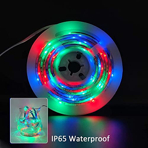 Cinta LED RGB 13.1ft 240 LED con control remoto y batería miniatura 2