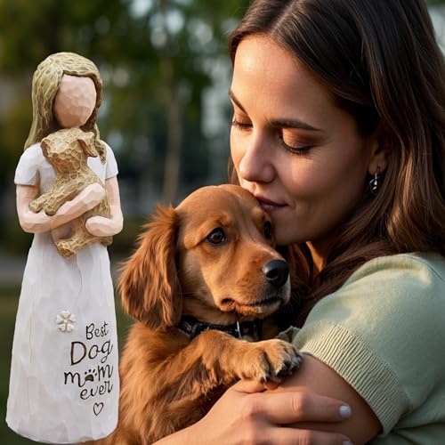 Figurilla estatua Golden Retriever 12.5 cm resina marrón miniatura 2