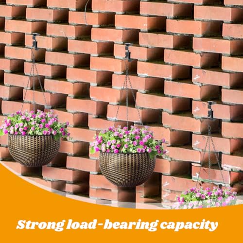 Image of Kakalote 6 Pack Brick Hangers, 1.77-2.95in Adjustable Brick Hanger Clamp No Drilling & Wrench, Heavy Duty Stainless Steel Brick Hooks Brick Clips for Hanging Outdoors Pictures