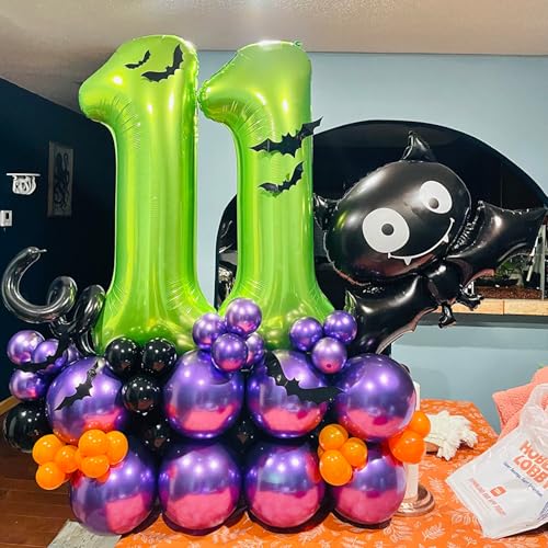 Image of 40 Inch Green 0 Balloon, Large Self Inflating Number Balloons 0-9
